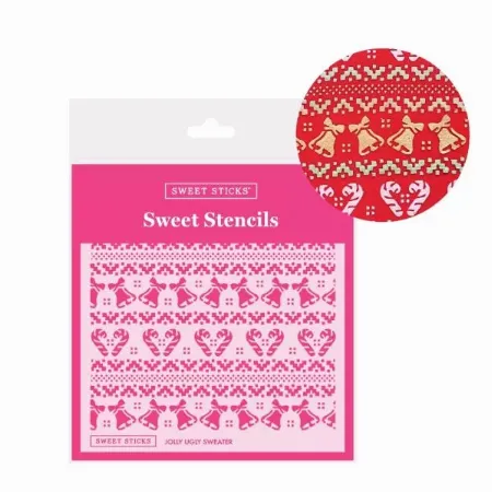 Sweet Sticks Jolly Ugly Sweater Stencil Sweet Sticks Jolly Ugly Sweater Stencil